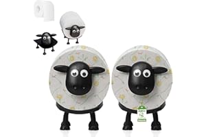‎IPALAMILA Toilettenpapierhalter Schaf,klopapierhalter Schaf Für ALLE Rollengrößen geeignet Papierhalter- Space Saving Bathroom Organizer for Home,Apartment,Kids Room,Schaf toilettenpapierhalter (2)