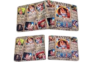 FISAPBXC L-uffy Portefeuilles, Porte Monnaie pour Garçons Filles Animé Portefeuille Porte Bourse Wallet Multifonctionnel Porte-Monnaie Amusement Conception Portefeuille pour Enfants Ados Hommes Cadeau