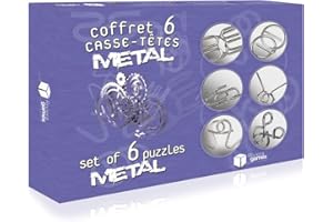 RIVIERA GAMES - C6m - Coffret 6 Casse-têtes Métal