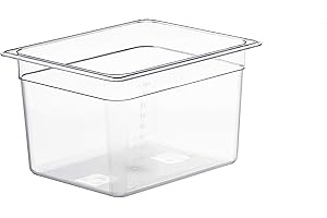 ‎LIPAVI LIPAVI C10 Sous-Vide Behälter - 11,3 Liter, 32,3 x 26,2 x H:20,3 cm. Starkes, durchsichtiges Polycarbonat. Passende Deckel für Anova, Wancle und weitere Marken Wird separat verkauft. Passt L10