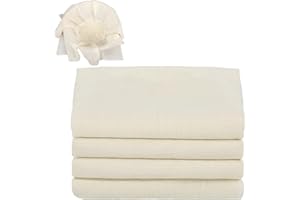 PAEFIU - Juego de 4 toallas de filtro (60 x 60 cm, gasa lavable, reutilizable para tamizar jugo, queso, té, leche de nuez, tofu