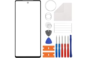 Duotipa Neu Frontglas Display Glas Reparatur Kompatibel mit Google Pixel 6A-6.1 Zoll mit Werkzeugen (No LCD Screen).
