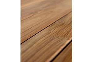 Terrassbrädor av teak från BioMaderas®, bredd 95 mm, tjocklek 19 mm (längd: 110 cm)