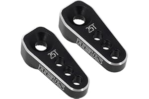 MEUS RACING TRX4M Servo Arm 25T Servo Horn for High Torque Micro Servo TRX4M 1/18 RC Crawler Upgrades Parts, 2pcs, Not for Stock Servo