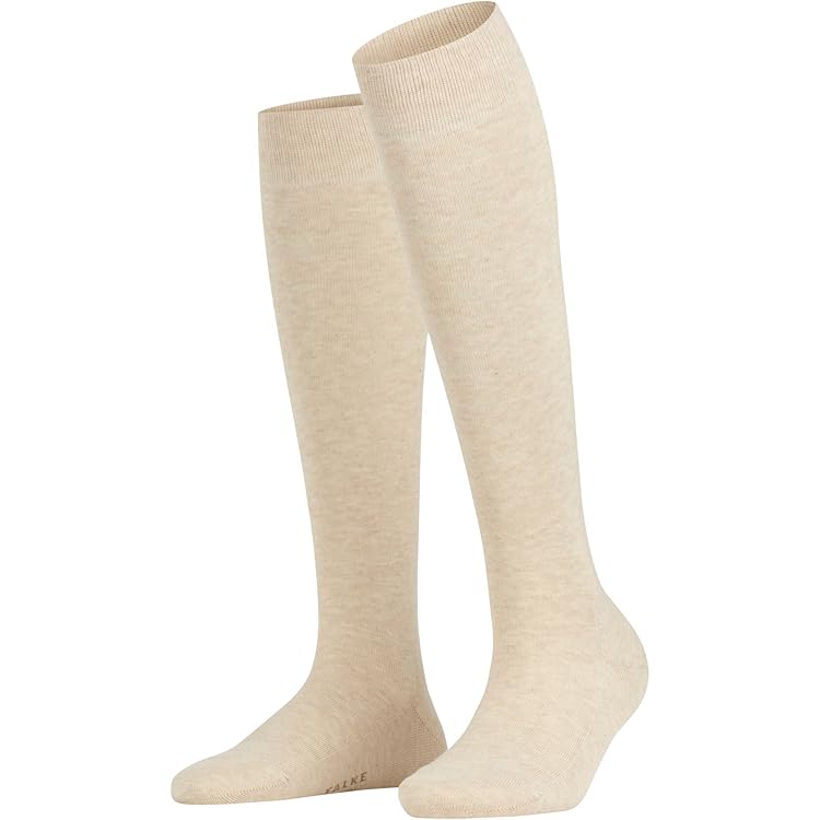 FALKE Dames Kniekousen Softmerino W KH Wol Katoen Lang eenkleurig 1 Paar, Rood (Barolo 8596), 41-42