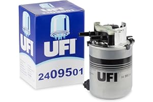 UFI Filters, Filtro Gasolio 24.095.01, Filtro Carburante per Ricambio, Adatto ad Auto, Applicabile su Diversi Modelli come Nissan e Renault