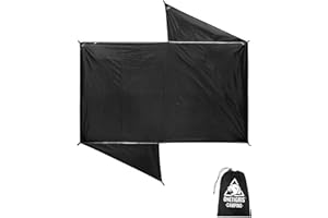 OneTigris Stella - Bâche de sol de camping pour 2 personnes - Multi-usage - Imperméable - 3 000 mm - Avec sac de rangement - Pour camping, randonnée et pique-nique - 200 x 120 cm