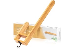 ‎ADEL DREAM AdelDream Umweltfreundlicher Badezimmer-Handtuchhalter aus Bambus zum Aufkleben auf den Badezimmer-Handtuchhalter Selbstklebende geeignet für Handtücher Aller Größen Gelb :10cm