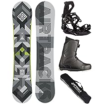 Set Snowboard AIRTRACKS BWF Extra Wide Uomo + Attacchi STAR/MASTER + Sacca, Taglie 155-171cm - Foto 4