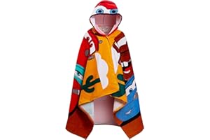 Disney Cars Kids Hooded Towel 100% Cotton Boys Bath Towel Childrens Dress Up Lightning McQueen Poncho Beach Towel Swimming Wrap Changing Robe
