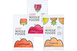 TURKEYMILK Vegan Jelly Bundle Containing 3 Sachets of Vegan Jelly, 3 x 75g, Raspberry, Strawberry and Tropical Flavours Bundle