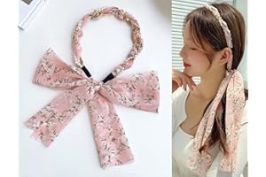 ‎YOLISTAR Perlen Haarband Stirnband-Streamer-Kopfschmuck Haarnadeln Band Französische Haar Accessoires Haarschmuck Weiblicher Sommer dünne Superfee Gebundenes Haarnadel-Stirnband Netz rot neues, Rosa