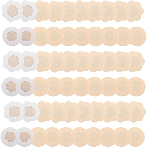 2XK-NOV Brustwarzenschutz Sport - 100 Stück Wasserdichte Aufkleber 3,5cm, Unsichtbar & Selbstklebend