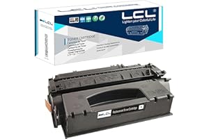 LCL Cartouche de Toner Compatible 53X Q7553A Q7553X 7000Pages (1Noir) Remplacement pour HP LaserJet P2014/P2015/M2727 Series pour Canon LBP-3310/3370 M2727 MFP/M2727nf MFP/M2727nfs MFP/P2015d/P2015dn