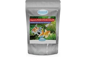 AQUARIS Pond Sticks Color 1200 g / 15 L. Nourriture pour Poissons de Bassin extérieur. Sticks flottants pour carpes Koi et Poissons Rouges. N’encrasse Pas l’Eau.