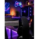 TRAK3D Mor-Mavi Premium Kulaklık Standı | 3D Premium Tasarım | Gamer Masa Kenarı Aksesuarı | Nebula Edition