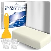 Stucco Epossidico - 340 g Stucco Epoxy Riparazione Bicomponente per Riparare, Riempire, Scolpire - Mastice Colla Epossidica, 