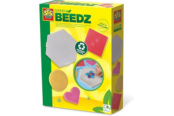 SES Creative Green Beedz - Plateaux pour Perles à Repasser 4X
