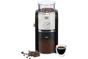 Krups Expert Burr, Automatic Coffee Grinder, Easy Clean, black&silver, GVX231