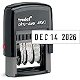 Trodat Economy Self-Inking Date Stamp, Stamp Impression Size: 3/8 x 1-1/4 Inches, Black (E4820)