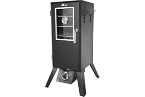 Gasgrill "Portland W" von El Fuego® mit Sichtfenster, inkl. Gasschlauch und Druckminderer, mit viel Zubehör, Räuchergrill, Smoker, inkl. Wasserschale & Smokebox, AY 3173