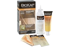 BIOS LINE BIO KAP Nutricolor, Kolor włosów bez amoniaku, Kolorystyka Włosów, Odżywia, Kolorowanie i Naprawy, 10.0 blond Extra Clear, 140ml