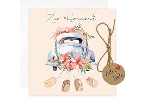 JOYEASE Prezent pieniężny na wesele, opakowanie z kopertami, fajny prezent ślubny dla pary młodej, spersonalizowana kartka ślubna, prezent pieniężny, kartka z życzeniami