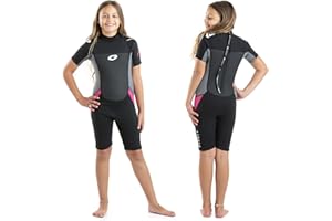 Osprey Kids Shorty Wetsuit, 3mm Wetsuit, Summer Shortie Suit, Multiples Colours