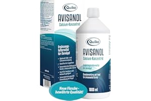 Quiko Avisanol Calcium-Konzentrat 1.000ml - Unterstützt den täglichen Kalkbedarf bei Ziervögeln
