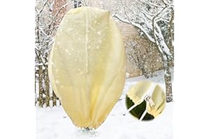 LEIORTUFA Protection des plantes d'hiver, 250 x 360 cm, taille extra large, protection hivernale pour plantes, avec fermeture éclair, indéchirable, réutilisable, protection contre le gel, protection des plantes
