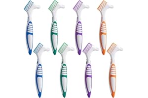 DQIUNAX 8StüCk ProthesenzahnbüRste, ProthesenbüRste, ZahnbüRste FüR Prothesen, Zahnprothesen BüRste, Effektive Zahnprothesenreinigung, ZahnbüRste FüR Prothesenzahnersatz Zum Aufstecken ZäHne Zum Aufstecken ﻿