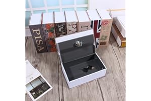 ATYHAO Coffre-fort de Livre avec, Petites caisses de monnaie Rangement d'argent Serrure à Clé - Home Dictionary Diversion Safe Lock Box Coffre-fort en Métal(#6)