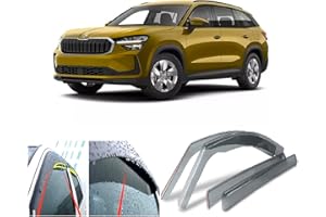 AC WOW 4x Windabweiser für Skoda KODIAQ 2023 2024 2025 2026 Acrylglas Seitentür-Fenster Wetterschilde Regenschutz