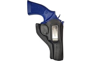 VlaMiTex IWB 14 Funda para revólver Dan Wesson 357, de Piel, Negro