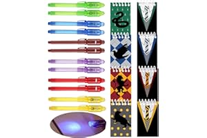 JIAOOHOO Magic party supplies favours,12 UV Pen and 12 Notebook,Magic School Party Bags fillers,Children's Birthday Party Boys & Girls, Advent Calendar & Small Gifts Children