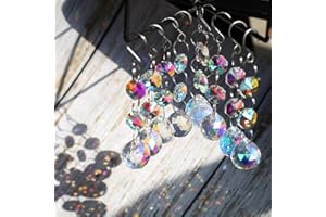HERZWILD 9pcs DIY Crystal Suncatcher Window Hanging Crystal Suncatcher Window Decorations, Crystal Decoration for the Garden (C-Balls)
