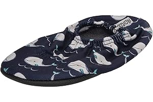 Slipstop Kinder Hausschuhe Badeschuhe Willy Wal blau