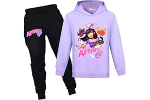 YUANZLN Aphmau Merch Girls Tracksuit Hoodie & Pant 2Pcs Sets Cartoon Casual Kids Clothing 1-13 Years