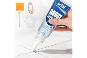 JOYAONE Set di riparazione per piastrelle, penna bianca ad asciugatura rapida, per fughe, per bagno, doccia, pavimenti e pareti (Bianco 100g)