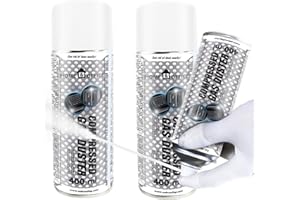 AABCOOLING Bombe Froid Home&Office Compressed Gas Duster 400ml - 2 Pièces - Spray de Congélation, Bombe air froid Freeze Bombe de Froid, Spray Froid jusqu'à, Auto et Moto -50 °C