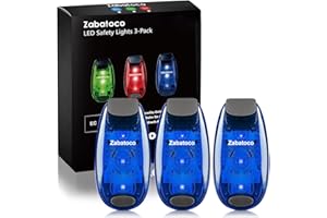 ‎ZABATOCO Zabatoco LED Blinklicht Sicherheitslicht für Schulranzen 3er Set, Clip Sicherheit Licht Lauflicht für Jogger, Katzen, Haustiere, Hunde Clip-On Leuchten