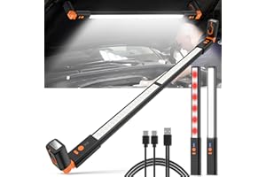 Daphomeu Luz de Trabajo LED Recargable, Luz Brillante para Capó con Imán y Gancho, Inalámbrica