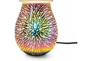 Candle-Brothers Jupiter Electric Oil Burner, Aroma Lamp with Colours, For Fragrance Oils and Wax Melts, Scented Light for Living Room, Bedroom, Office, Stylish Room Fragrance, Electric Lamp for