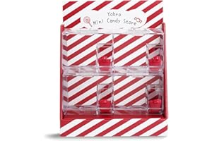 YOBRO Mini dispenser impilabile per caramelle, dispenser per snack con palette, caramelle, caramelle, contenitori in acrilico per alimenti, mini contenitori per dolci