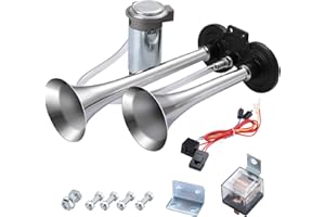 RUPSE 150DB Air Horn, Car Horn for Truck Boats Car, Super Loud Train Horn, 12v Air Horns with Compressor, Airhorn for All 12 V Vehicles and Motorcycles