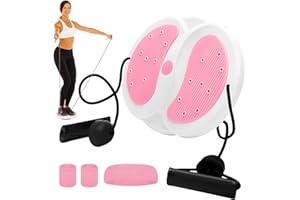 Joycabin Twist Waist Disc, Waist Twister with Drawstring, Multifunctional Magnetic Balance Board Pedal, Abdominal Trainer, Turntable, Aerobic Training for Foot Massage and Waist Exercise