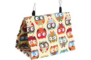 Balacoo Hanging Bird Nest Snuggle Hut - Parrot Hanging Tent Pet Habitat Cave for Budgies, Eclectus, Parakeets, Cockatiels, Lovebird