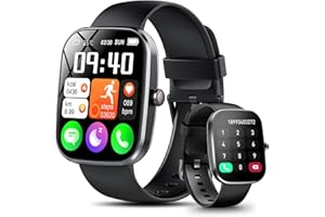 WEURGHY Montre Connectée Homme Femme, 1.91"HD Montre Connectee avec Appels Bluetooth, Etanche IP68 Smartwatch avec Podomètre Cycle Menstruel Fréquence Cardiaque Spo2, 112+ Mode Sport Montre Sport Android iOS