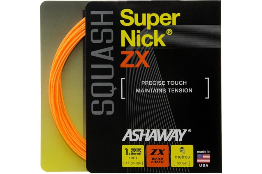 Ashaway SuperNick ZX 17/1.25mm Squash Set - Orange