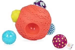 ‎B. TOYS BY BATTAT B. toys Baby Spielzeug 6 Bälle mit verschiedenen Formen, Farben und Texturen, Baby Ball Set – Motorikspielzeug für Kinder ab 6 Monaten